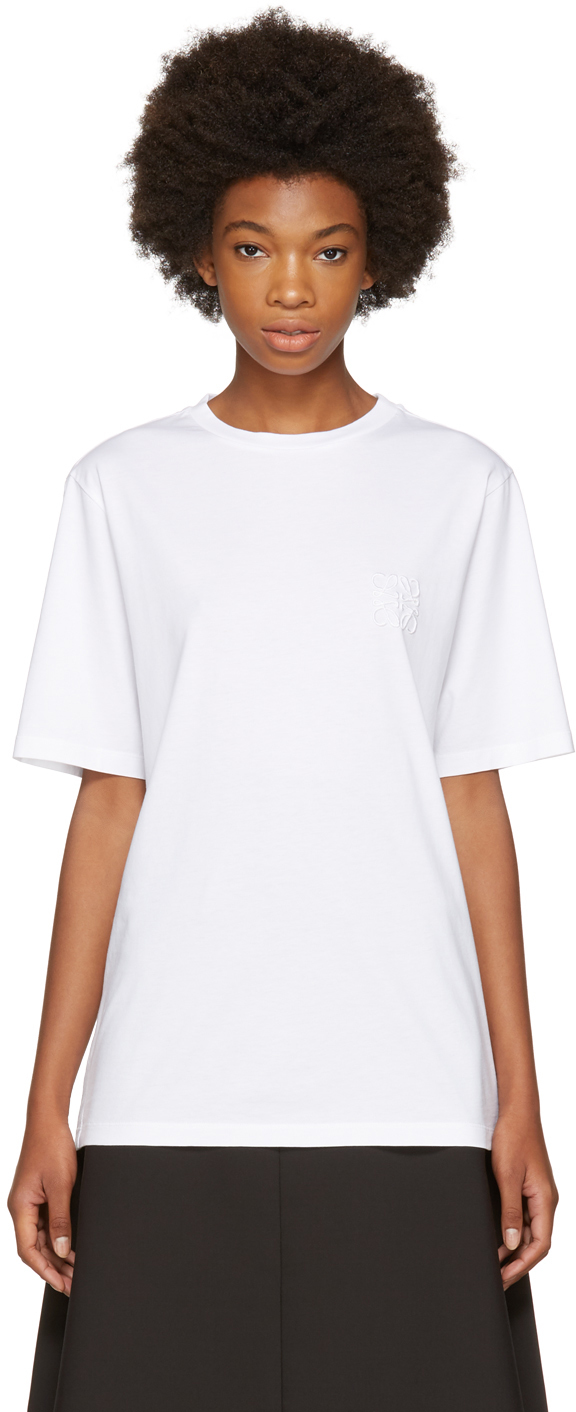 Loewe: White Anagram T-Shirt | SSENSE