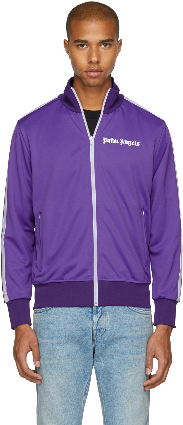 Palm Angels: Purple Classic Track Jacket | SSENSE