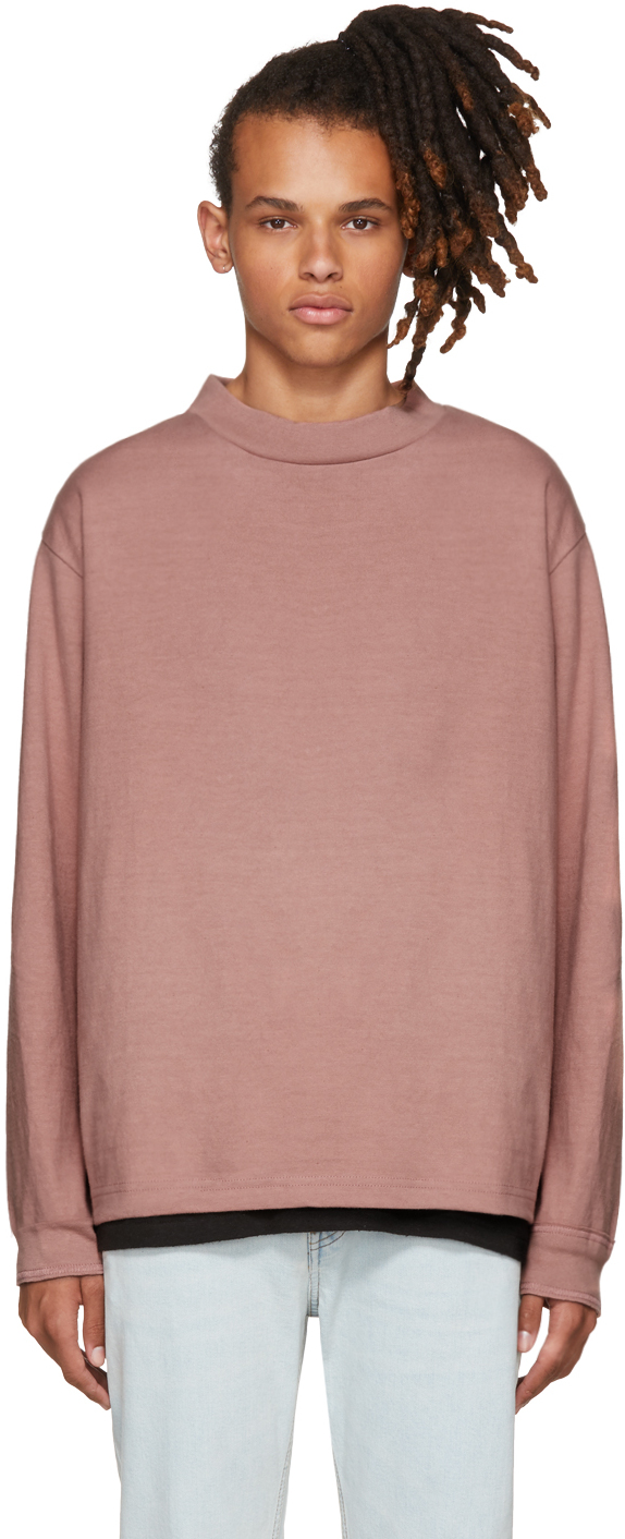 Simon Miller: Pink Long Sleeve Gage T-Shirt | SSENSE