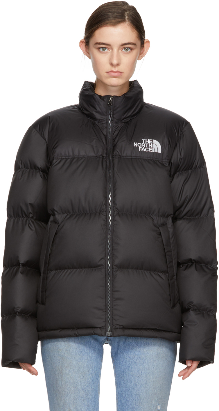 The North Face: Black Down Novelty Nuptse Jacket | SSENSE