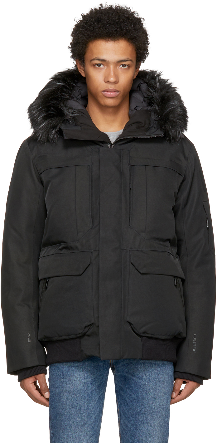 The North Face: Black Down Cryos GTX Expedition Bomber Jacket | SSENSE