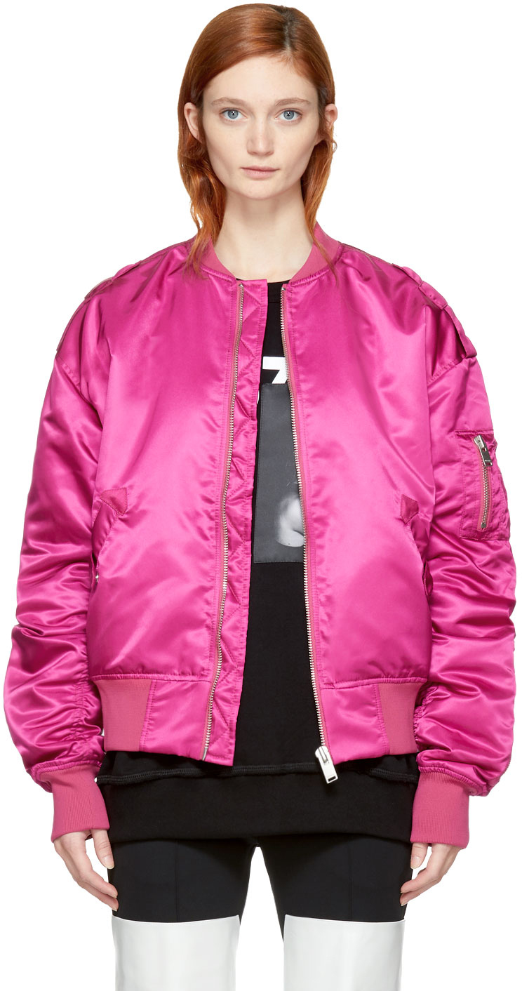 MISBHV: Pink 'Warszawa' 6 Years Bomber Jacket | SSENSE