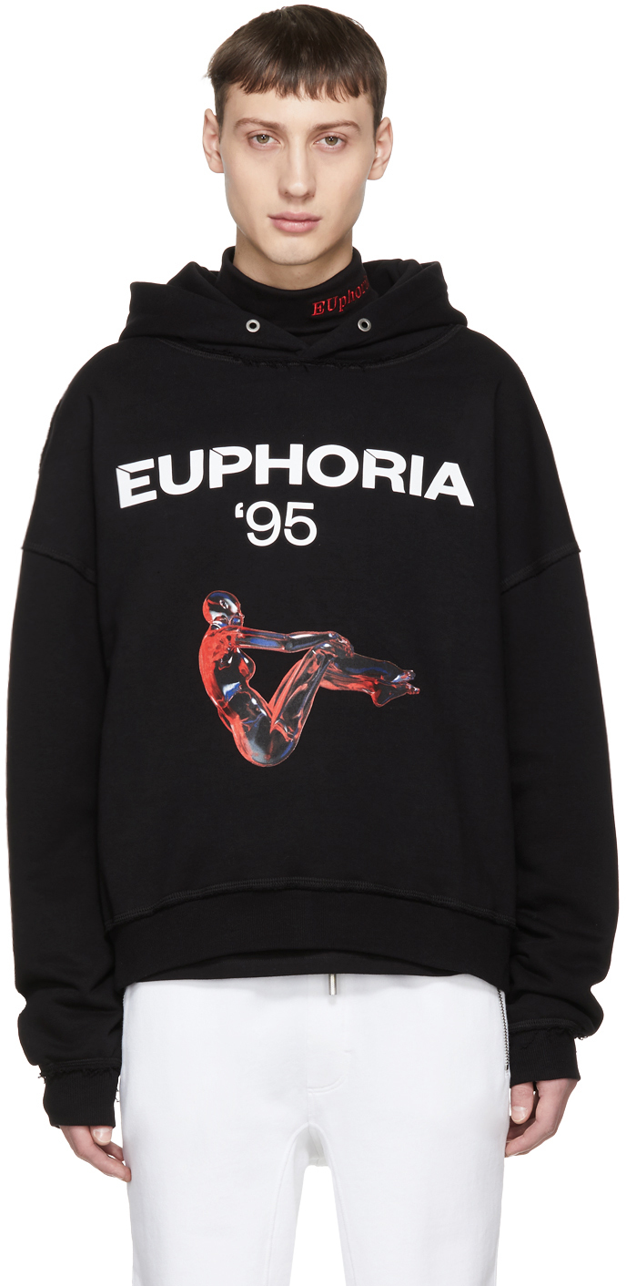 MISBHV: Black Euphoria '95 Hoodie | SSENSE