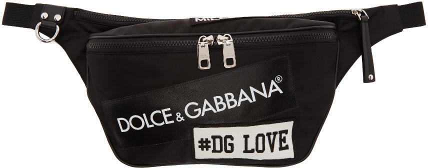 Dolce & Gabbana: Black 'Millennials' Fanny Pack | SSENSE
