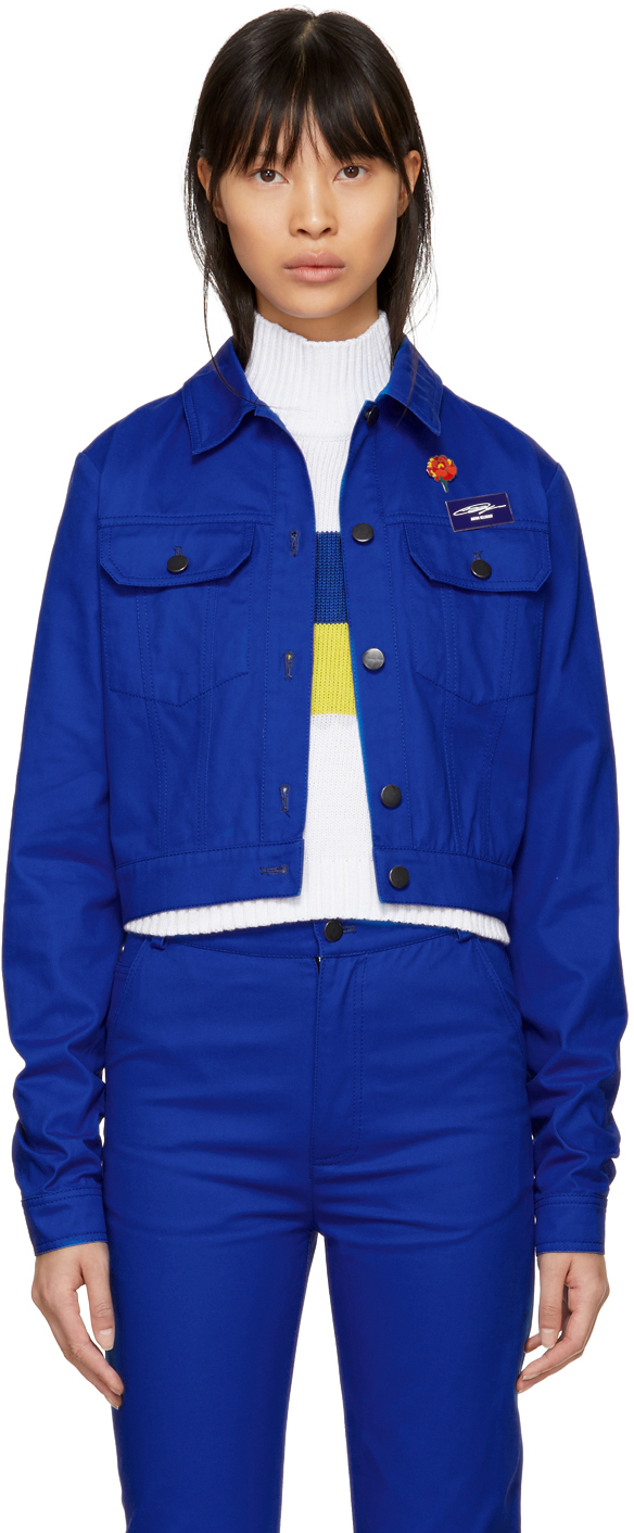 Anton Belinskiy: Blue Twill Jacket | SSENSE