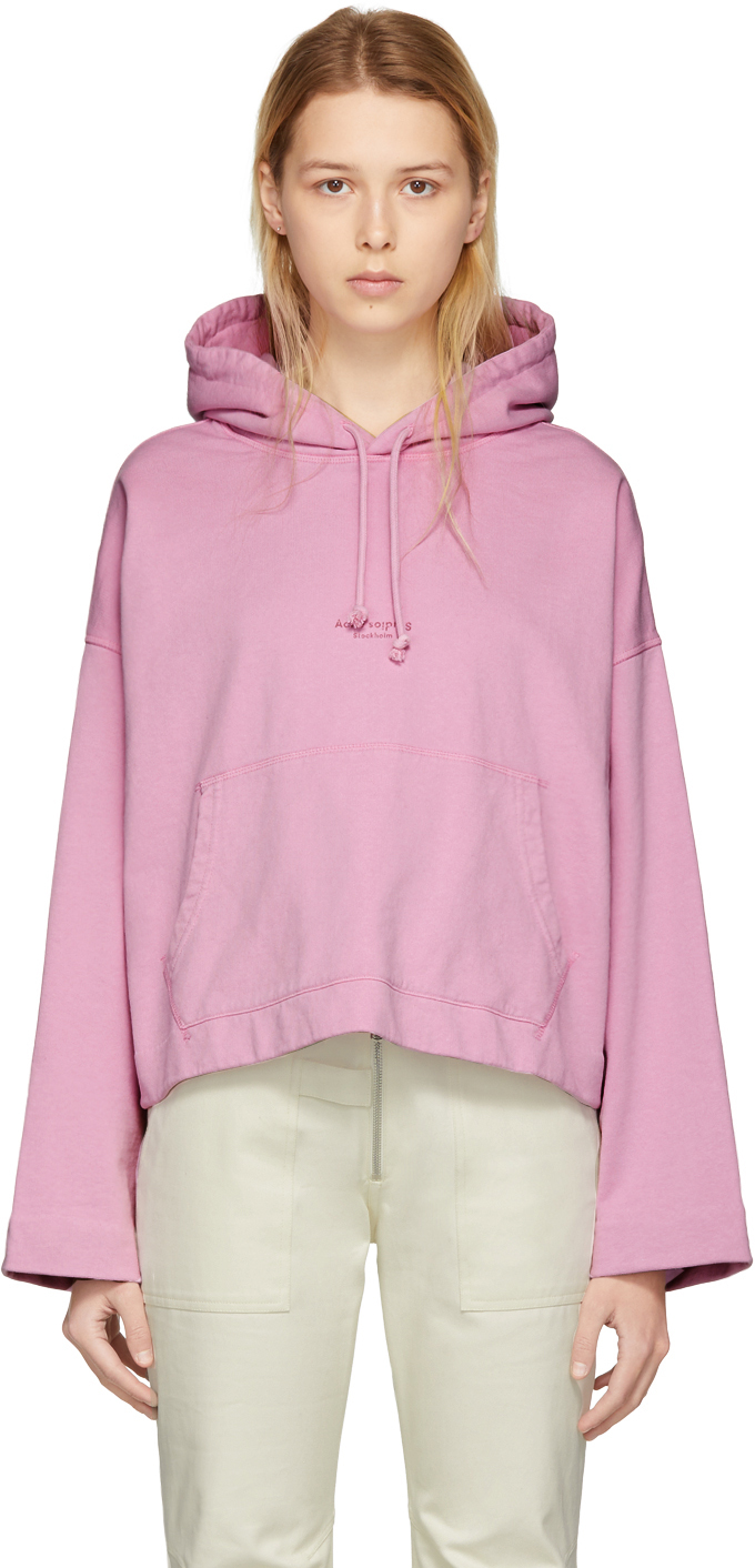 Acne Studios: Pink Joghy Hoodie | SSENSE Canada