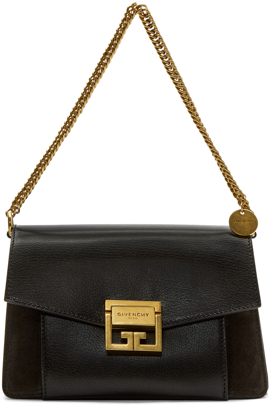 Givenchy: Black & Grey Small GV3 Bag | SSENSE