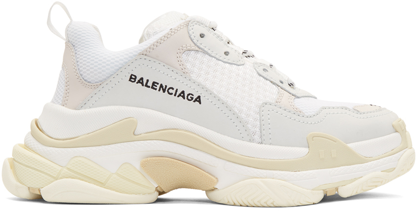 balenciaga triple s sneakers white