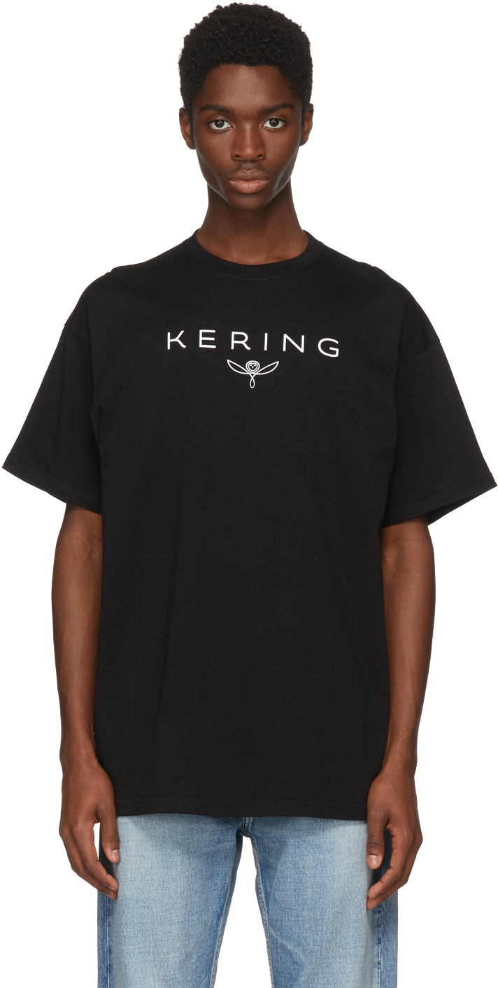 Balenciaga: Black 'Kering' T-Shirt | SSENSE