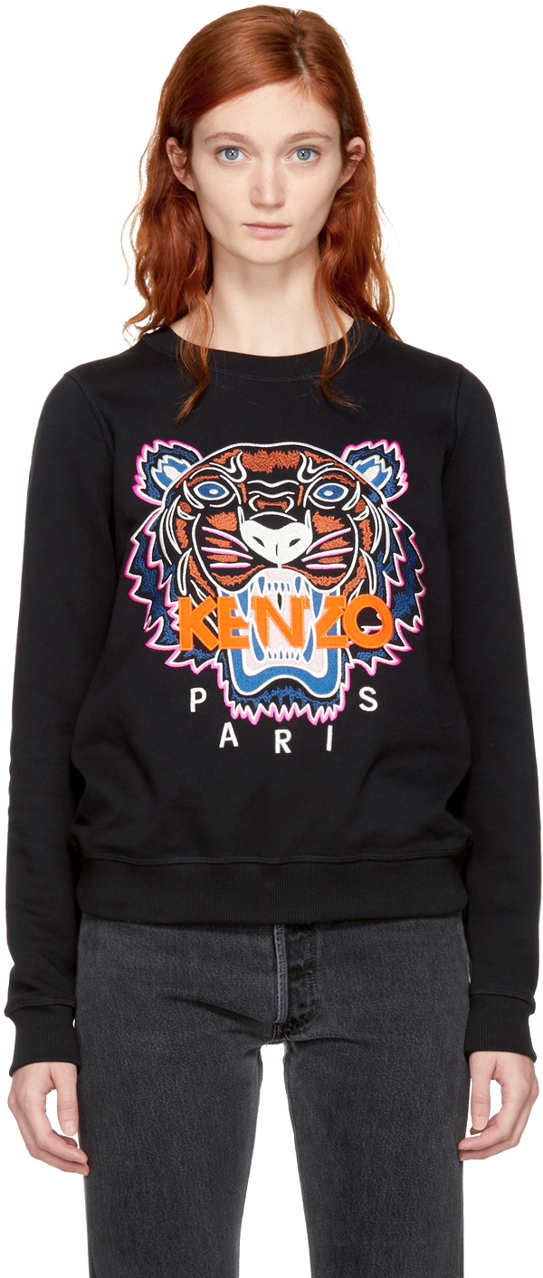 Kenzo: Black Limited Edition Tiger Sweatshirt | SSENSE