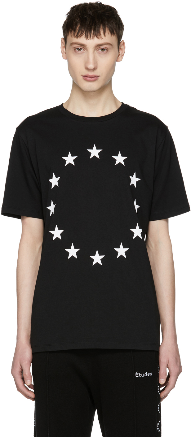 Études: Black Page Europa T-Shirt | SSENSE