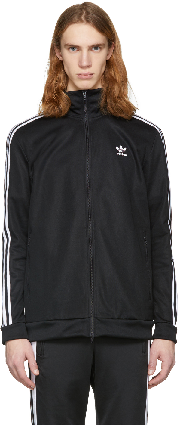 adidas Originals: Black Franz Beckenbauer Track Jacket | SSENSE