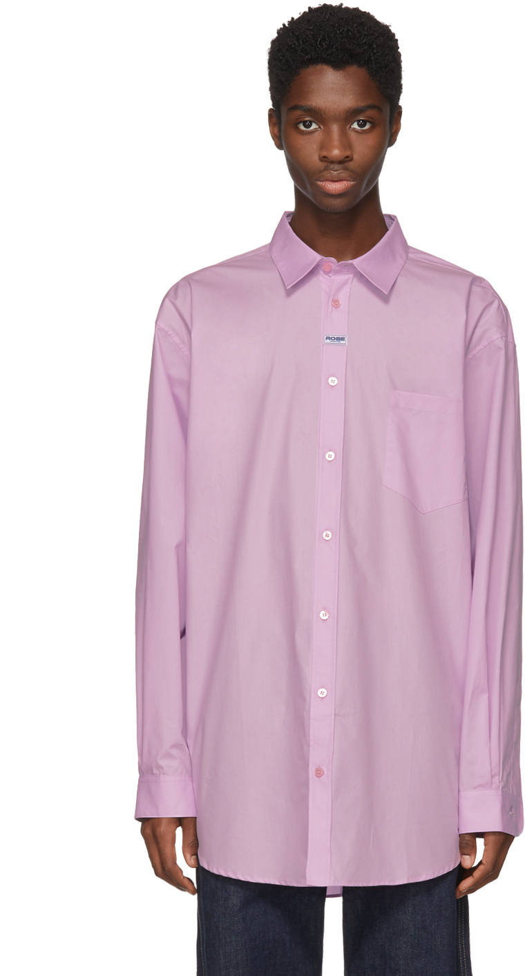 Martine Rose: Pink Oxford shirt | SSENSE Canada