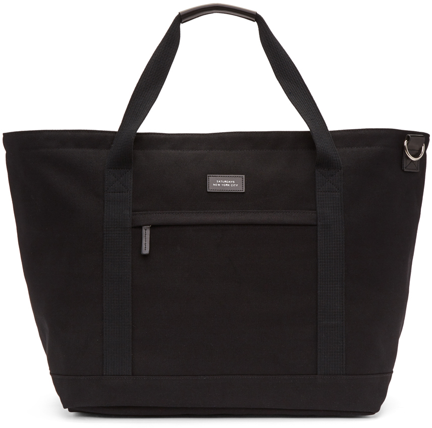 Saturdays Nyc: Black Weekender Tote 