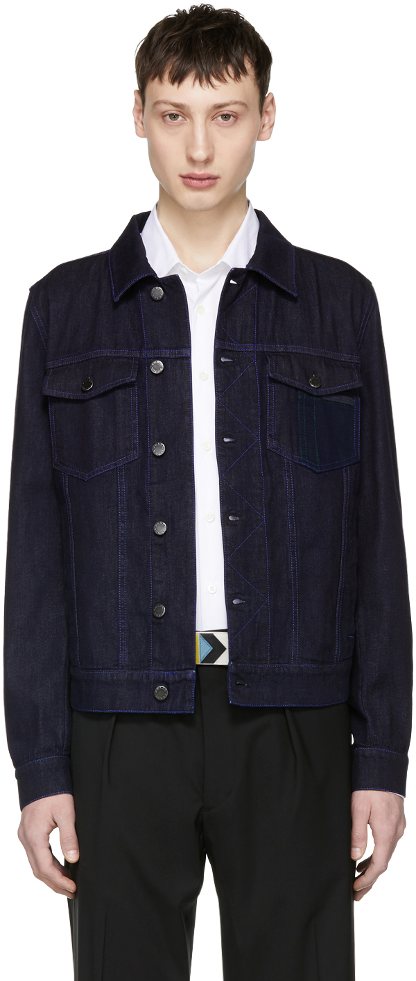 Prada: Blue Denim Jacket | SSENSE