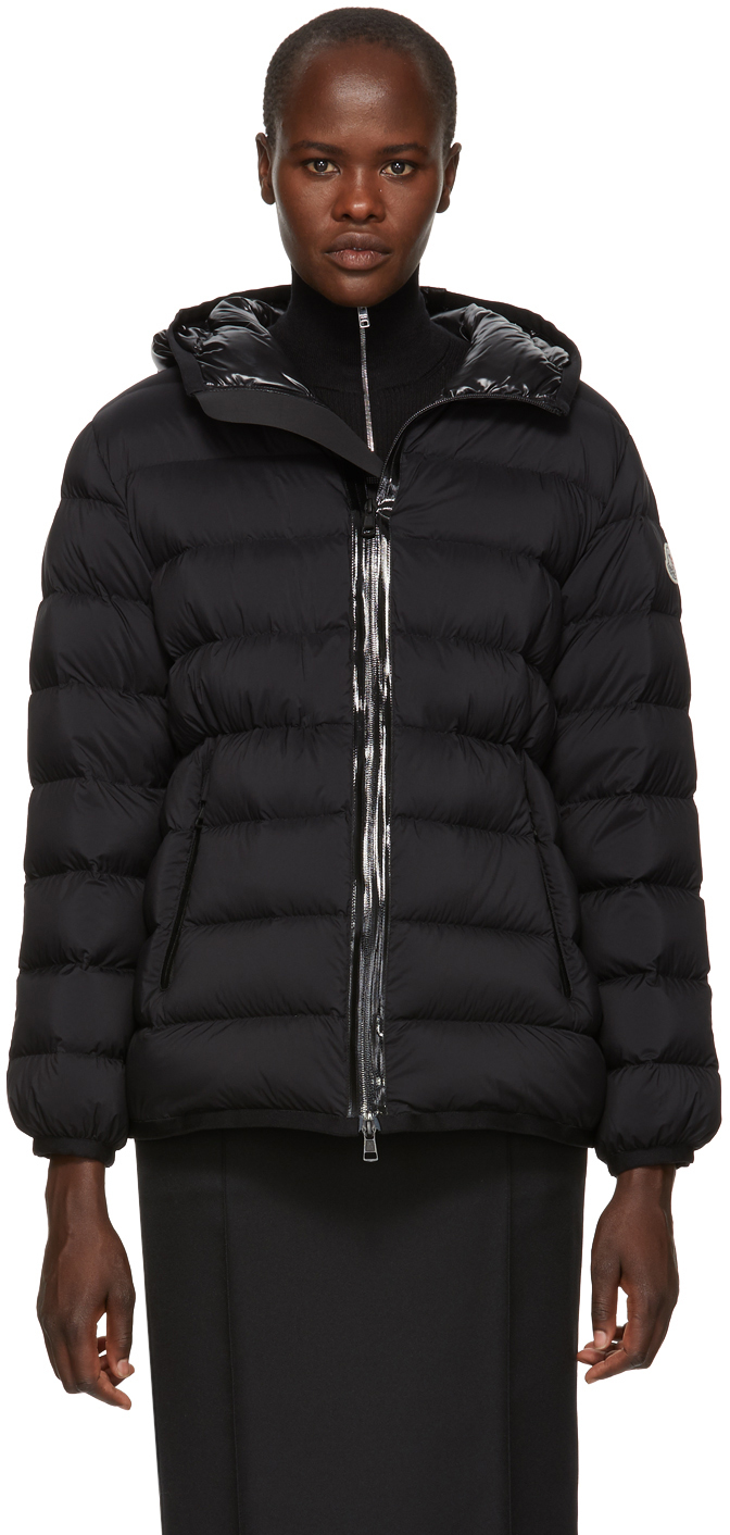 Moncler: Black Down Goeland Jacket | SSENSE Canada