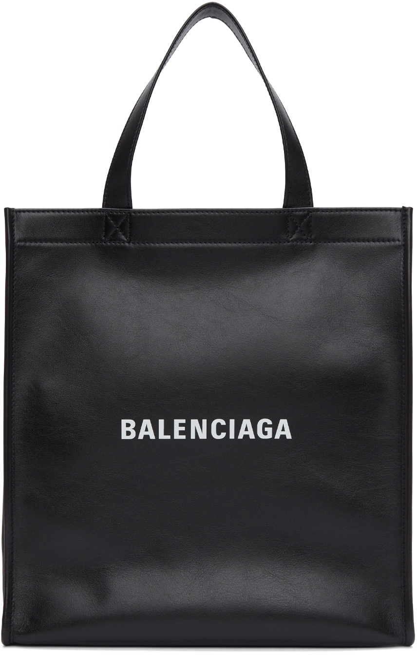 Balenciaga: Black Small Market Shopper Tote | SSENSE