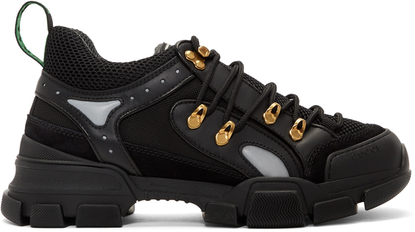 Gucci: Black Flashtrek Sneakers | SSENSE