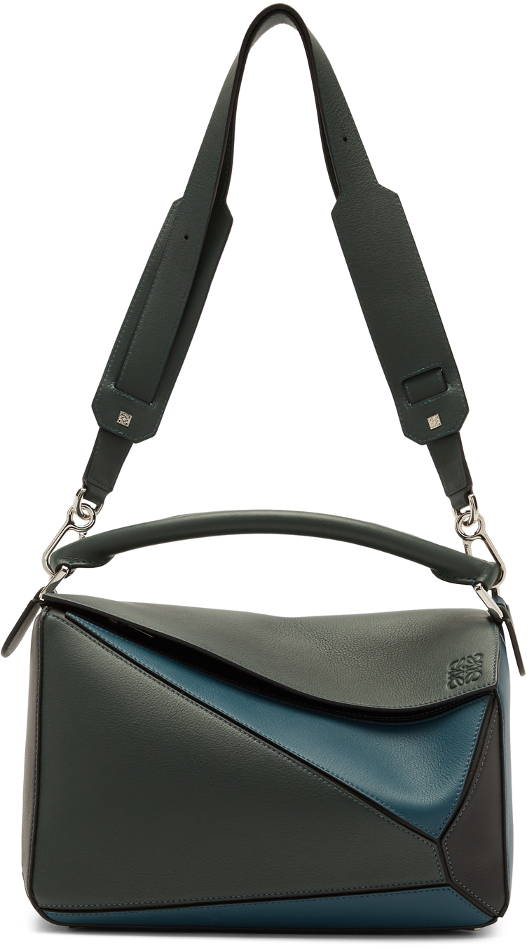 Loewe Blue Puzzle Messenger Bag SSENSE Canada