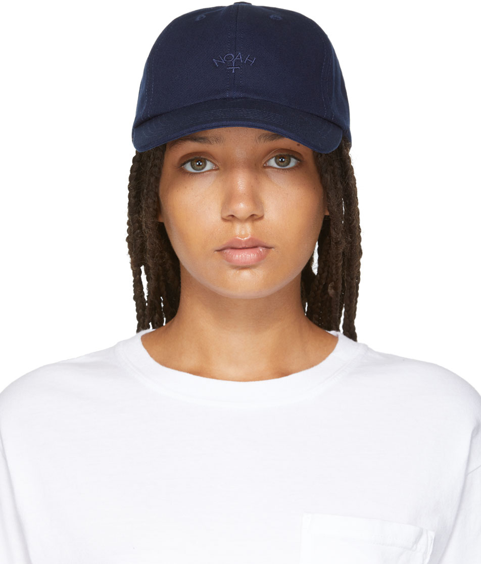 Noah: Navy Core Logo Cap | SSENSE