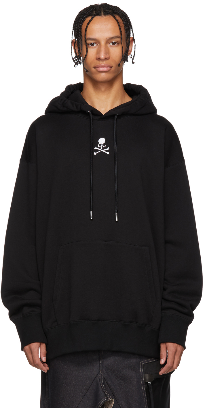 mastermind WORLD: Black High Boxy Hoodie | SSENSE