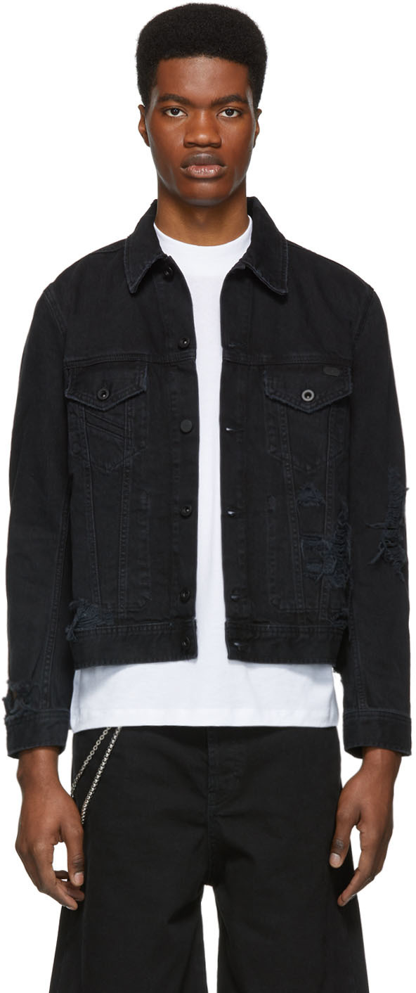 Diesel: Black Denim D-Bray Jacket | SSENSE