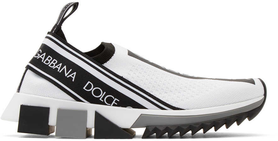 Dolce & Gabbana: White Sorrento Sneakers | SSENSE