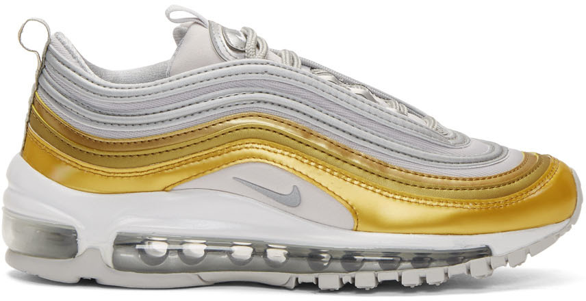 nike 97 gold and silver