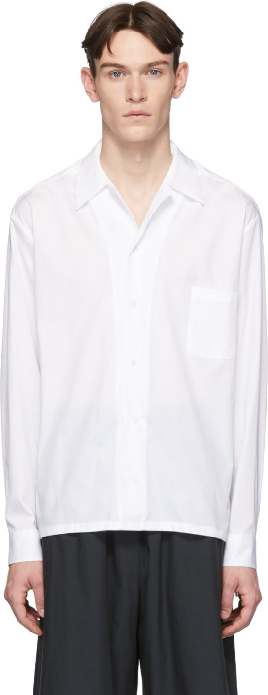House of the Very Islands: White Loose Towel Shirt | SSENSE