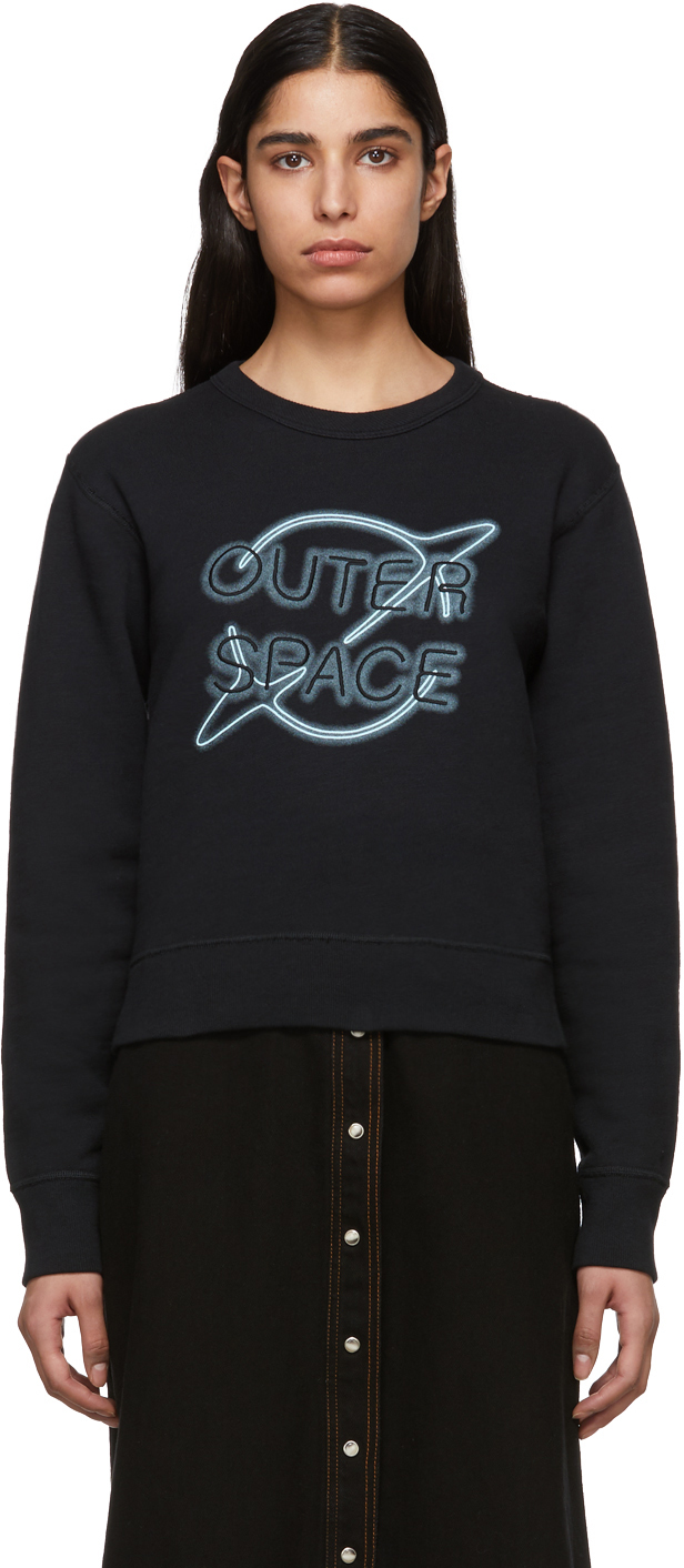 rag & bone: Black 'Outer Space' Sweatshirt | SSENSE