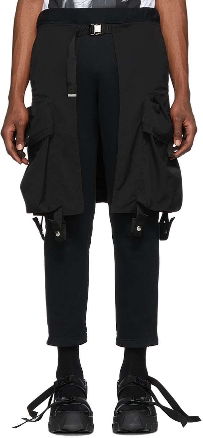 ALMOSTBLACK: Black Skirt Trousers | SSENSE