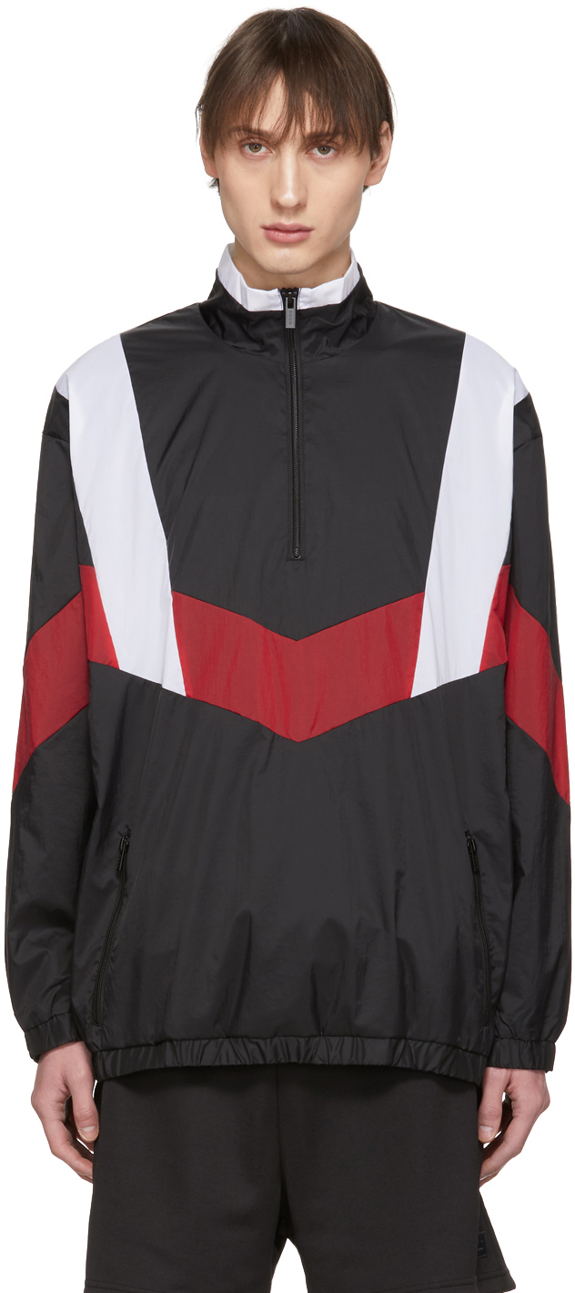 Hugo: Black & Red Droyes Jacket | SSENSE