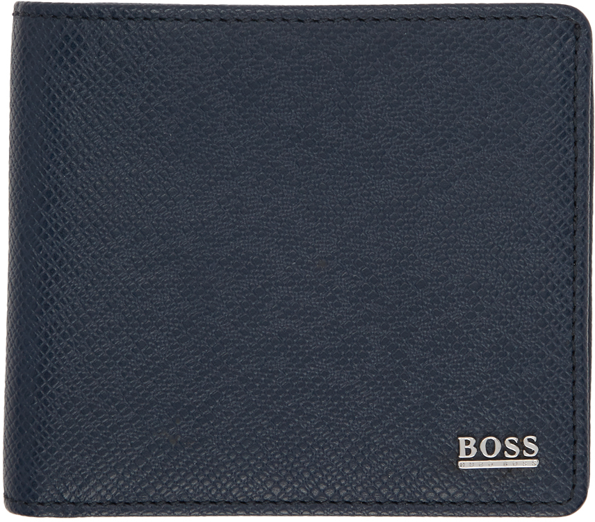 BOSS: Navy Signature Wallet | SSENSE