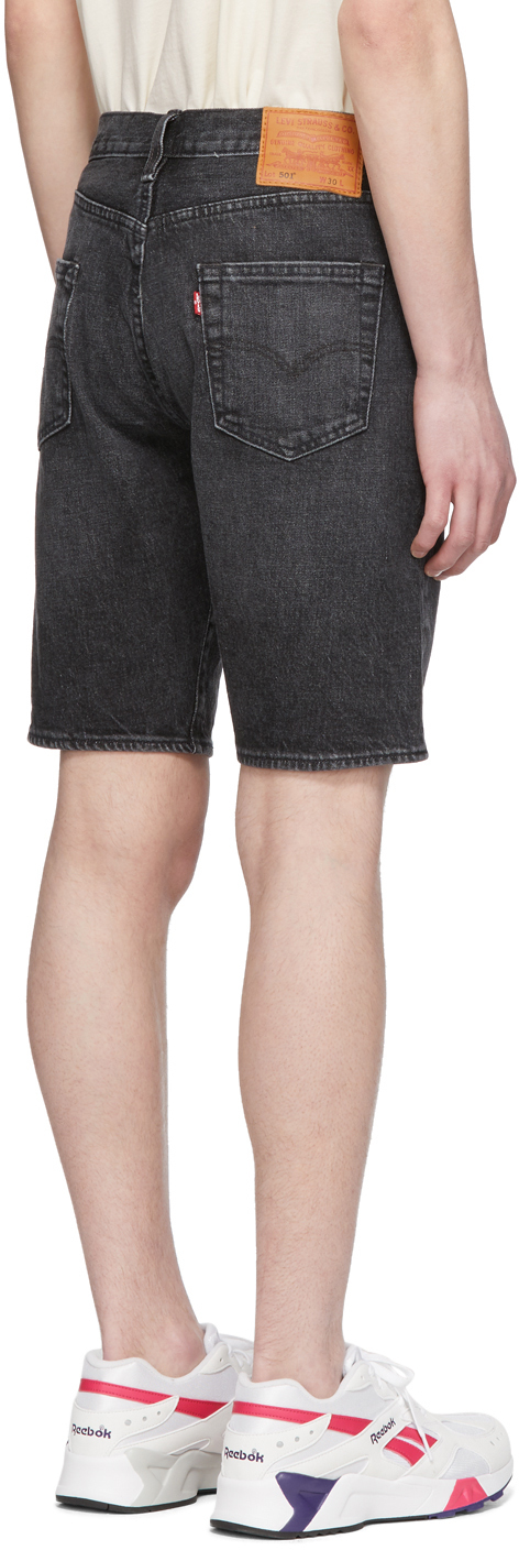 levis black 501 shorts