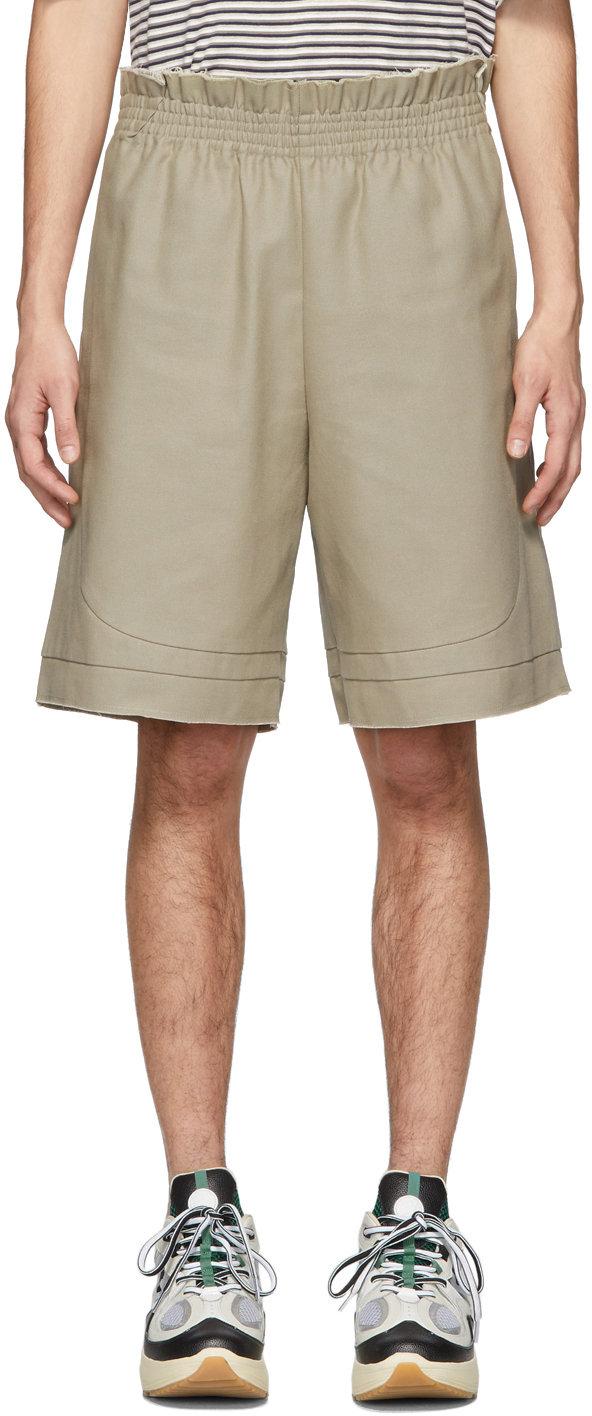 Camiel Fortgens: Beige Football Shorts | SSENSE