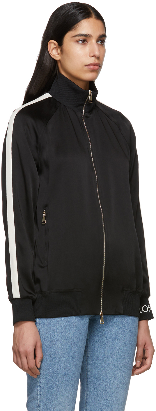 moncler zip hoodie black