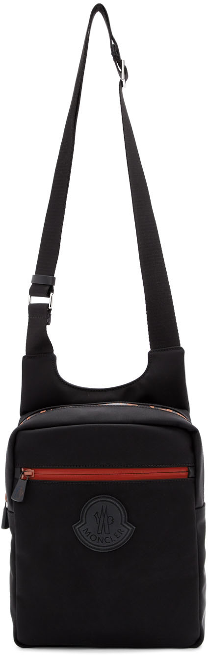 Moncler: Black & Red Pascal Bag | SSENSE 대한민국