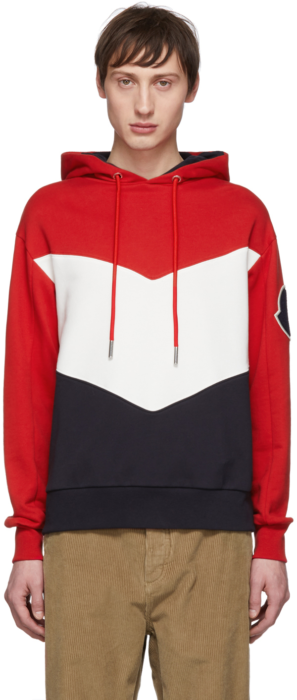 Moncler: Multicolor Stripe Maglia Hoodie | SSENSE