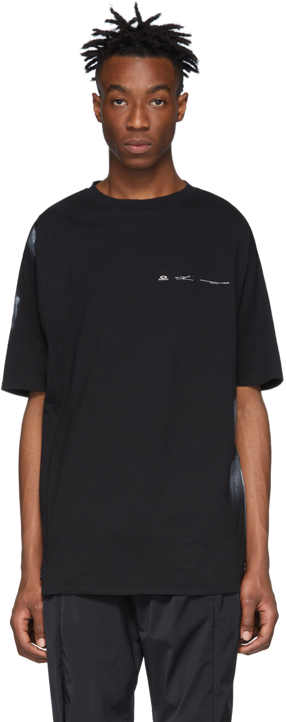 Oakley by Samuel Ross: Black Deconstructed T-Shirt | SSENSE