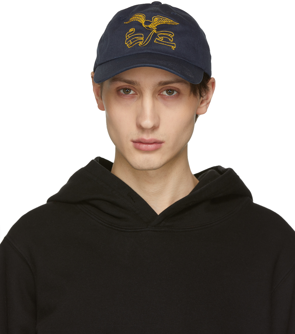 Reese Cooper: Navy 'AWOI' Eagle Hat | SSENSE