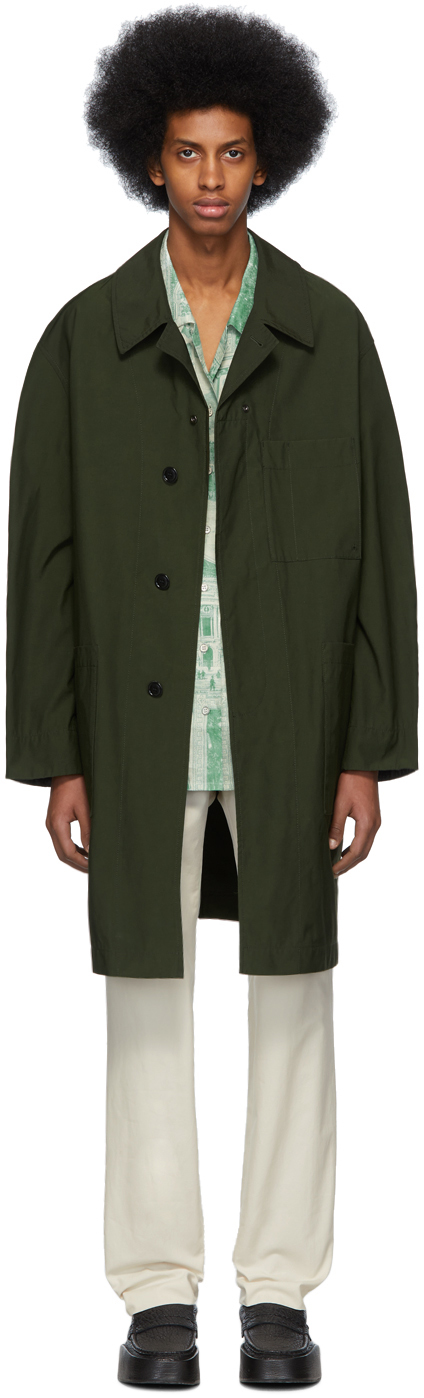 Acne Studios: Green Orel Coat | SSENSE