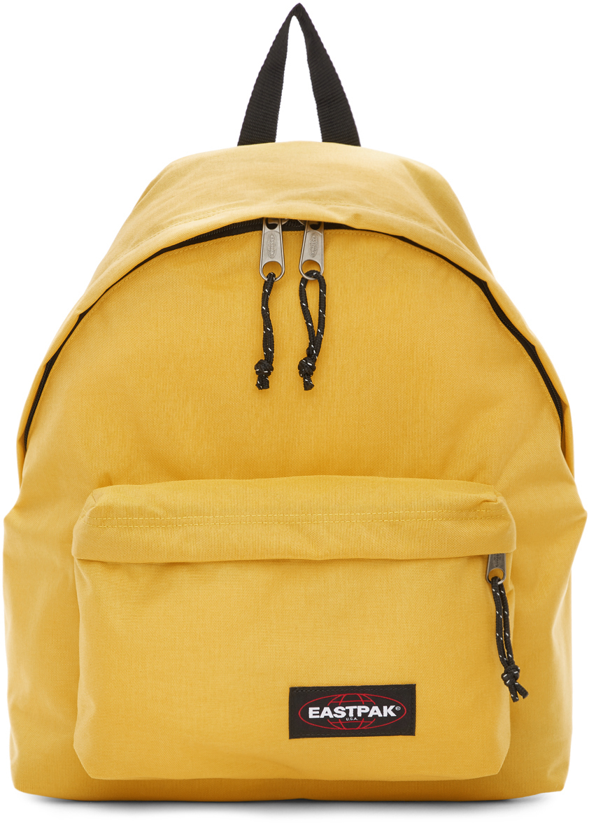 Elementair Wauw paspoort Eastpak: Yellow Padded Pak'r Backpack | SSENSE
