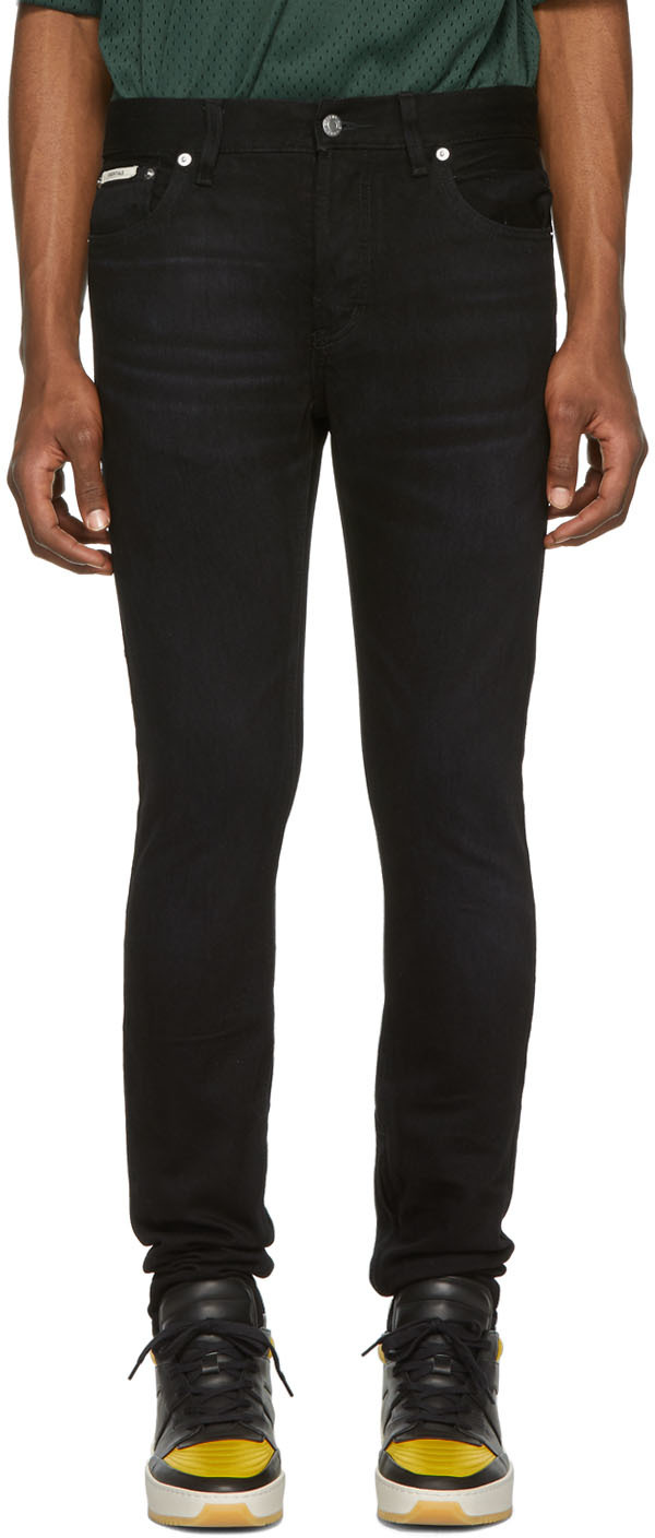 Essentials: Black Skinny Taper Jeans | SSENSE