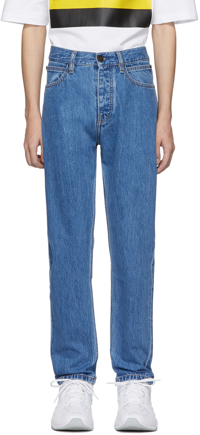 Calvin Klein Jeans Est. 1978: Blue Narrow Jeans | SSENSE UK