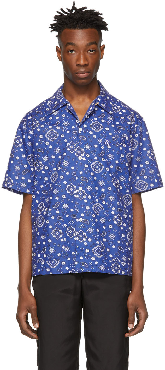 Stay Made: Blue Hawaiian Short Sleeve Shirt | SSENSE UK