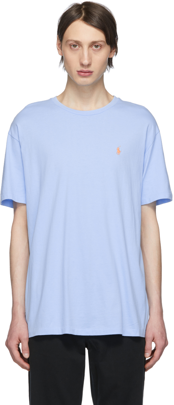 Polo Ralph Lauren: Blue Logo T-Shirt | SSENSE