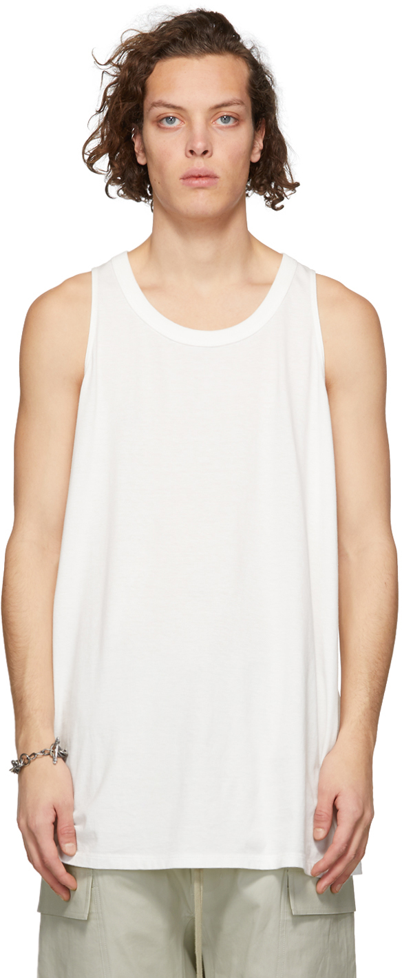 white loose tank top