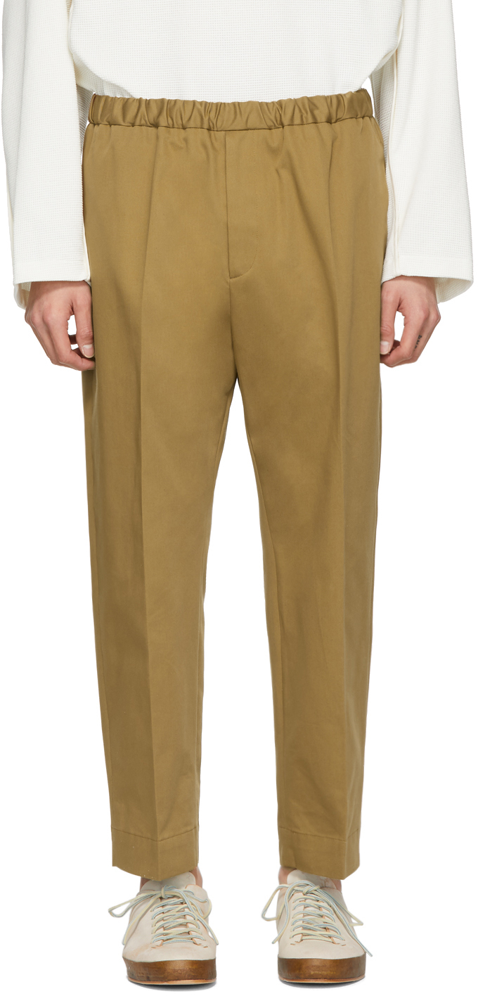 Jil Sander: Brown Tailored Trousers | SSENSE