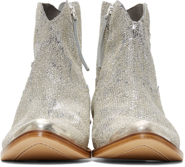 golden goose glitter boots