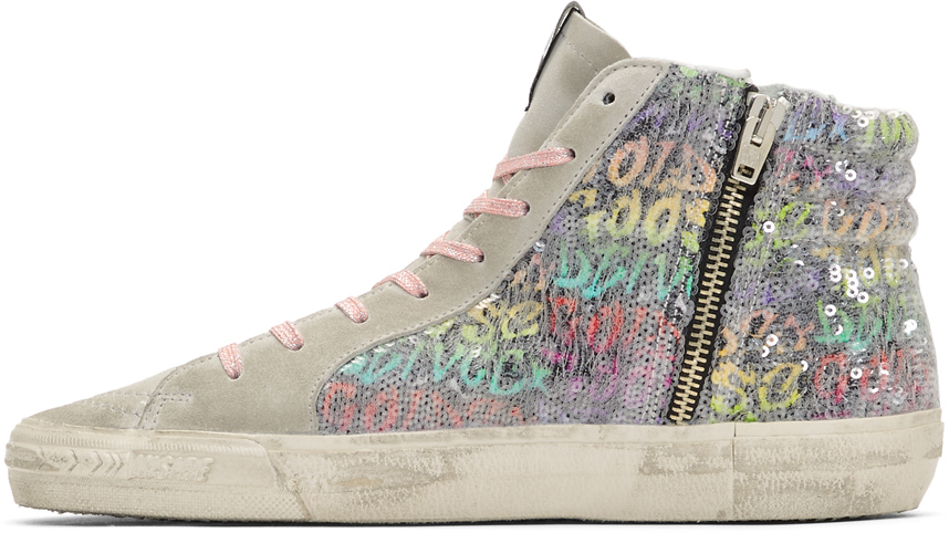 multicolor sequin sneakers